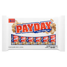payday peanut caramel candy bars