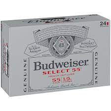 budweiser bud select 55 beer 12 oz cans