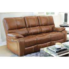 camel leather power reclining sofa
