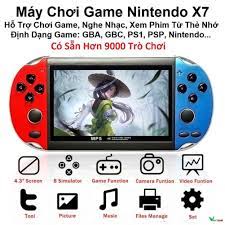 Máy Chơi Game, Cài Sẵn 9000 Trò Chơi GBA, SNES, GBC, PS1, PSP, Nitendo, X7  Mini - Chơi Game, Xem Phim - Tiếng Việt