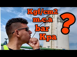 pressão m c a kpa bar kgf cm2