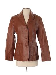 Details About Metrostyle Women Brown Leather Jacket 4