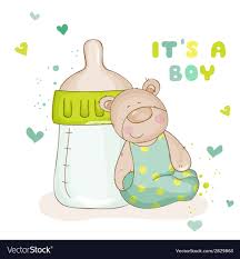 Baby Shower Or Baby Arrival Cards Cute Baby Bear