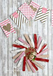 This article will give you several tips and ideas on how to decorate for this very special day. Diy Valentine Banner Made From Dollar Store Gift Bags The Crazy Craft Lady