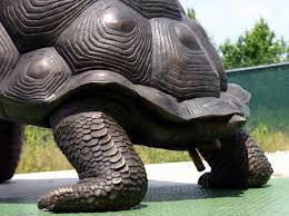 Giant Bronze Gagos Turtle Fountain