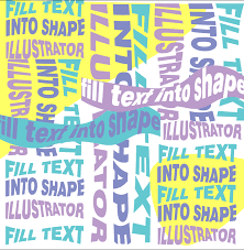 fill a shape with text in adobe ilrator