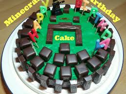 how to make a minecraft birthday cake