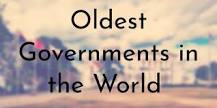 Which types of government is most old?