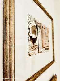 how to get the antique gold frame look