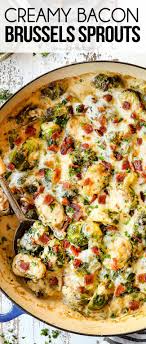 creamy brusels sprouts with bacon how
