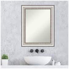 Non Beveled Bathroom Vanity Mirror