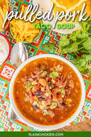 pulled pork taco soup stovetop or