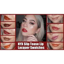nyx slip tease full color lip lacquer