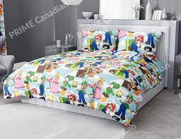 3in1 Super Mario 1 Fitted Bed Sheet