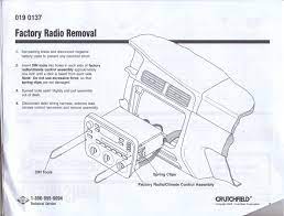 Unplug the 2 wire harness connectors from the rear of and bend 2 pieces in the shape as shown in the photos diagram. 2000 2003 Radio Install Taurus Sable Encyclopedia