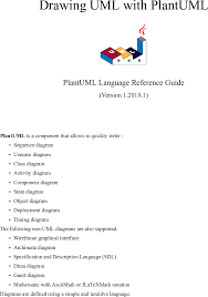 Plantuml Language Reference Guide Plant Uml En