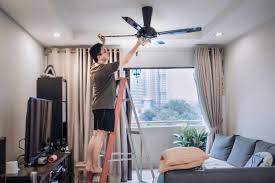 Ceiling Fan To Remove Dust And Grime