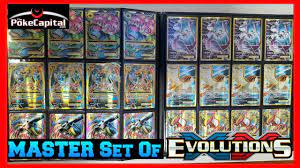 Card evolutions, or retrained monsters, is the term used to describe a monster that has been reprinted with a new effect and slightly different name, but with the same base atk and def, and usually level and appearance as well. Pokemon Cards Xy Evolutions Complete Master Playset Set Review Youtube