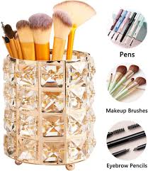 crystal makeup brush holder housewifery