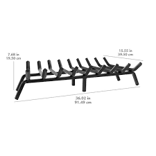 Pleasant Hearth 3 4 In 36 In 9 Bar Steel Fireplace Grate