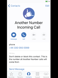 The Another Number Incoming And Outgoing Contacts In Your