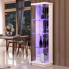Glass Wine Cabinet Corner Cabinet