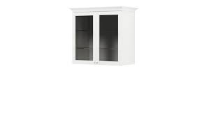 Glass Hanging Cabinet Classic White