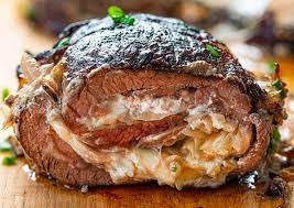 Cheesy Stuffed Flank Steak - I Am Homesteader
