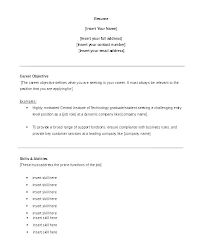 Examples Of An Objective For A Resume Englishor Com