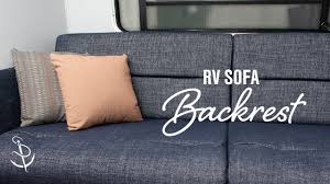reupholster an rv sleeper sofa backrest