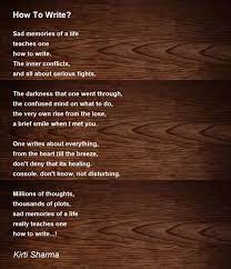 poem by kirti sharma