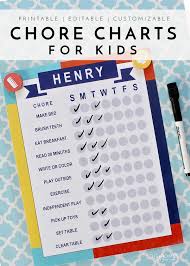 Printable Chore Charts For Kids The Homes I Have Made