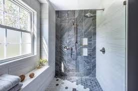 doorless walk in shower design