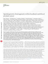 spatial genomic heterogeneity within