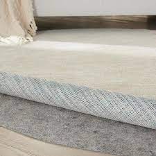 round non slip dual surface rug pad