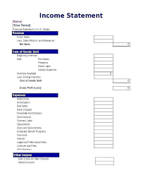 Small Business Profit And Loss Statement Template In E