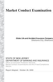 Description:globe life insurance offers affordable life and accident insurance rates with coverage for the whole family. Market Conduct Examination Globe Life And Accident Insurance Company Oklahoma City Oklahoma Pdf Free Download