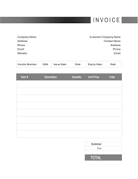 11+ Free Simple Invoice Template For Word Pics