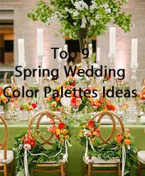 spring wedding color palettes ideas