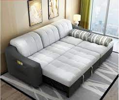 wooden hydraulic l sofa bed