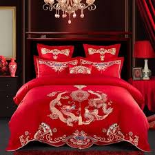 Chinese Wedding Red Bedding Set King