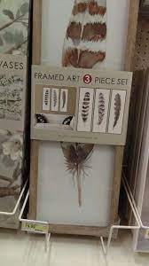 Target Frames On Wall Feather Art
