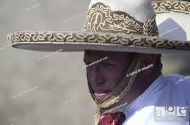 wearing traditional mexican hat mexico