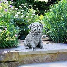 Pug Puppy Resin Statue Garden Ornaments