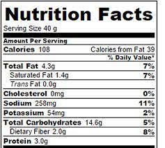 mac cheese cups nutrition facts