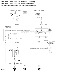 Referring to the above capacitor discharge ignition circuit diagram, we see a simple configuration consisting of a few diodes, resistors. Part 1 Ignition System Wiring Diagram 1990 1995 3 0l Nissan Pick Up And Pathfinder