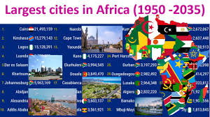 largest cities in africa 1950 2035