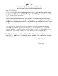 Manager Cover Letter Template Cover Letter Templates