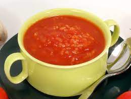 fast and easy tomato and rice soup