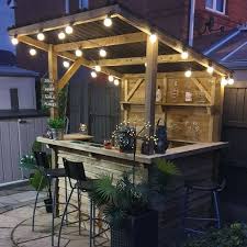 garden bar outdoor treated wood